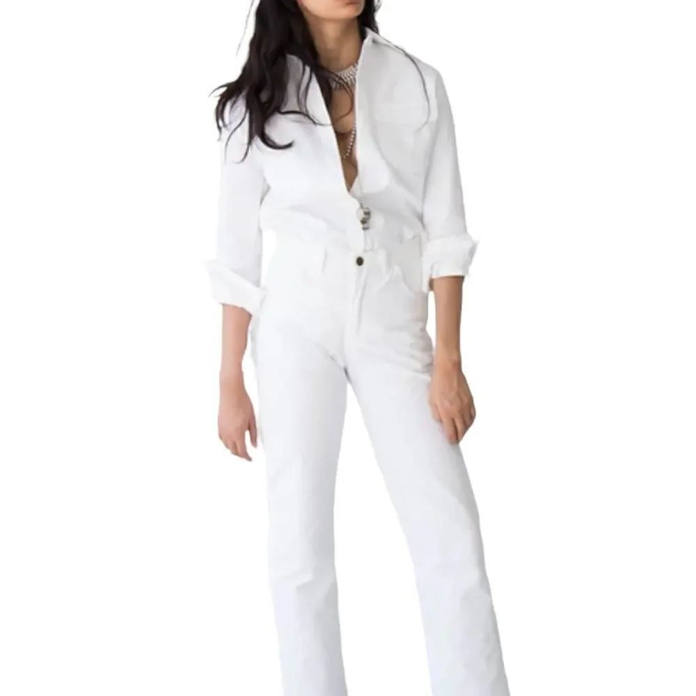 Roberta White Georgia Button Down Made in USA Size Medium